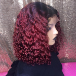 Ombre Pre-plucked Water Wavy Lace wig