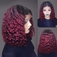 Ombre Pre-plucked Water Wavy Lace wig