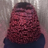 Ombre Pre-plucked Water Wavy Lace wig