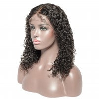 Pre-Plucked Deep Part Italy Curly Lace wig