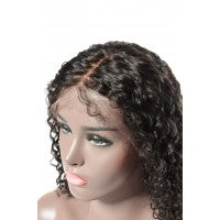 Pre-Plucked Deep Part Italy Curly Lace wig