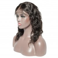 Pre-Plucked Front Lace Wig Natural Wavy