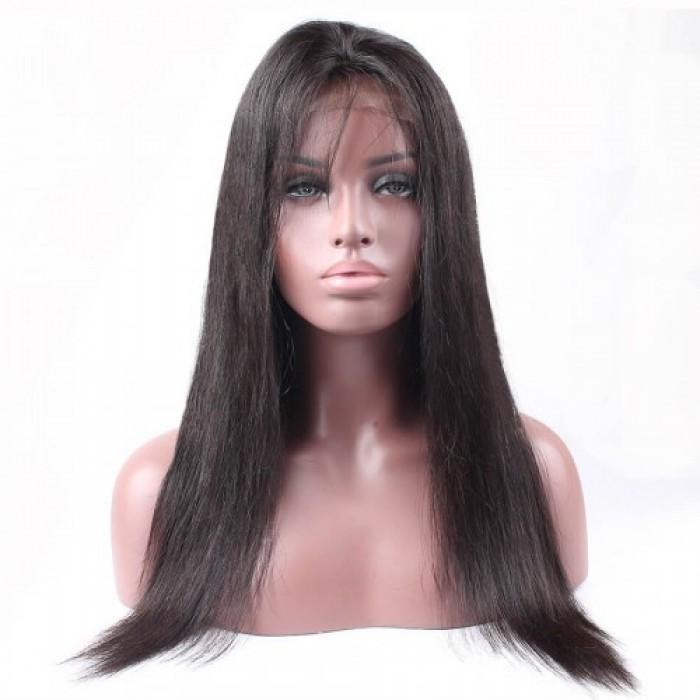 Straight Virgin Brazilian lace wig