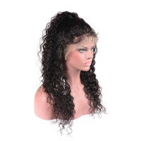 Lace Frontal Wig Water Wavy Virgin Brazilian Hair